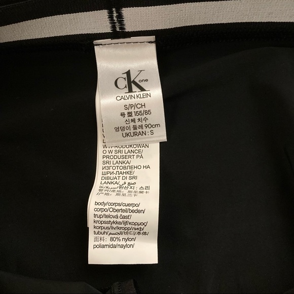 Calvin Klein CK One Micro Microfiber Bikini Panty Black Logo Waistband Small $20 - Picture 13 of 15